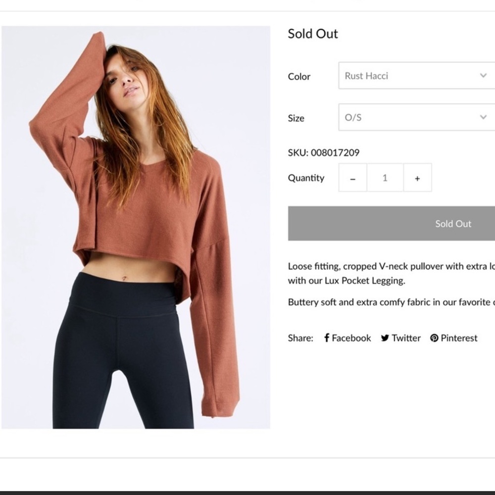 ISO: Joah brown Paris crop in rust 💞